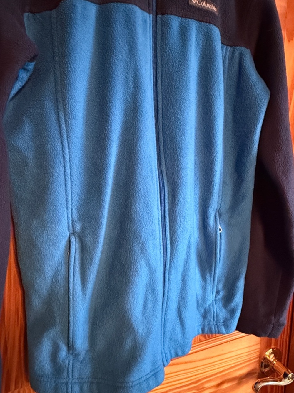 Columbia Navy and Bright Blue Full-Zip Fleece Jacket - Picture 4 of 7